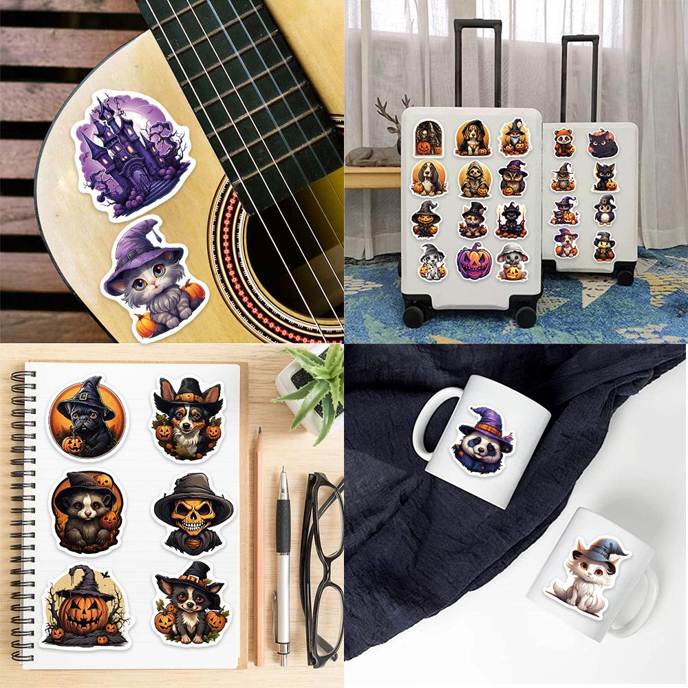 200 Popularnych Naklejek Graffiti na Imprezę Halloweenową Walizka Gitara Bez Kleju Wodoodporne Naklejki