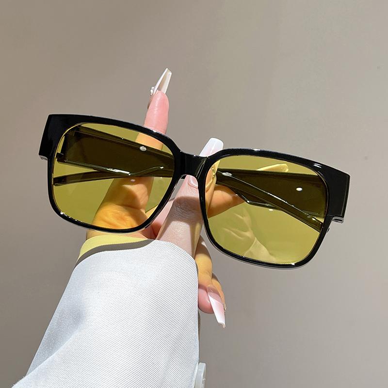 Attractive Glasses Women's Kammpt Oversize Square Sunglasses Men Fashion Vintage Korean Style Outdoor Shades Trendy Luxury Brand Design Sun Glasses Cm