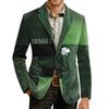 Herren Druck Kord Warm Taschen Anzugjacke Cardigan Herren Freizeitanzug