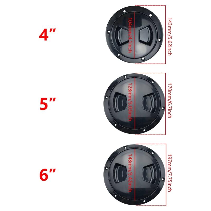 Boat Inspection Hatches Cover Round Deck Hatches Caps Detachable Water Tight Lid Cover for Marine Boat Yacht