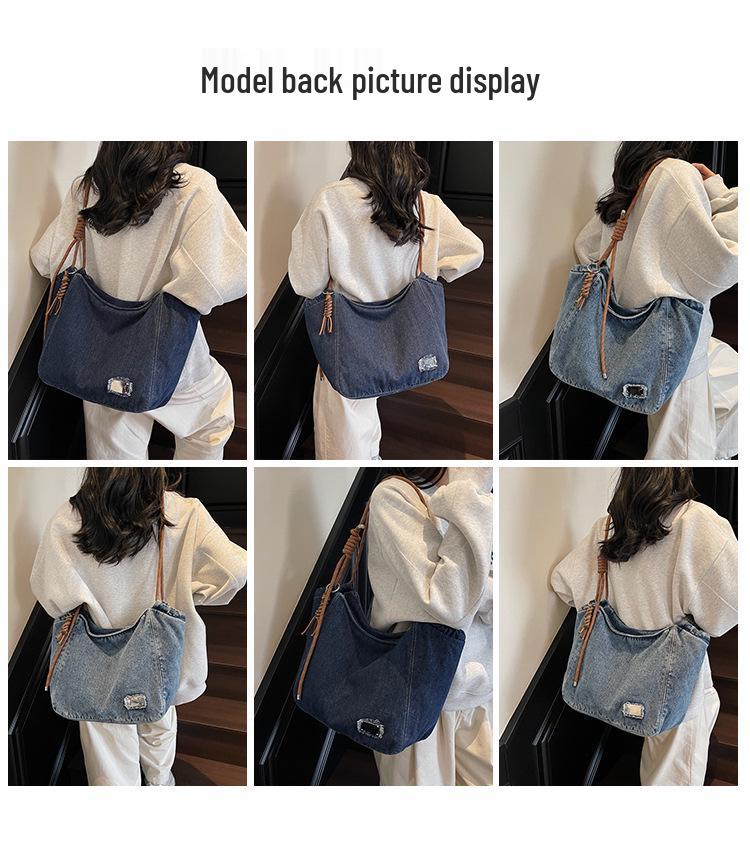 Γυναικεία Τσάντα Crossbody Tote από Τζιν Μεγάλης Χωρητικότητας – Μοντέρνα, Ευέλικτη, Απλό Σχέδιο