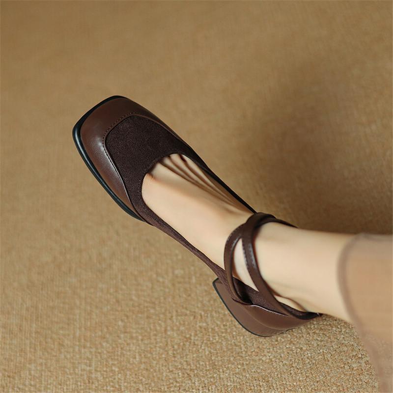Fashion New Spring Autumn Women Shoes Fashion Square Toe Shoes for Women Low Heel Women Pumps Mary Jane Shoes Zapatos Mujer Large Size
