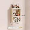 Wall-Mounted Multi-Functional 4-Tier Spice Storage Rack