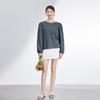 JOY SPEAKER Women's Round Neck Long Sleeve Loose Casual Blouse