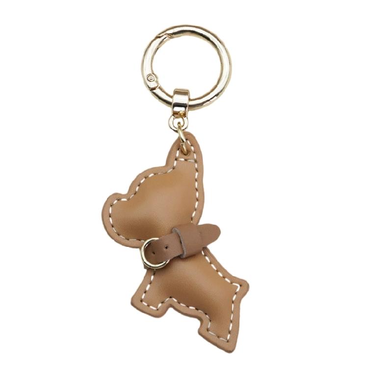 Fun And Functional PU Leather French Bulldog Keychain for Fashion Enthusiasts Phone Chain Pendant Keyring