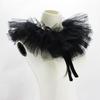 Girls Vintage Fake Collar Gothic Elizabethan Yarn Ruffled Lace Choker Necklace