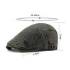 Women's Denim Beret British Vintage Forward Cap Men's Peaked Cap
