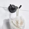 Bathroom Towel Rack Wall Hook for Bathroom Kitchen Black