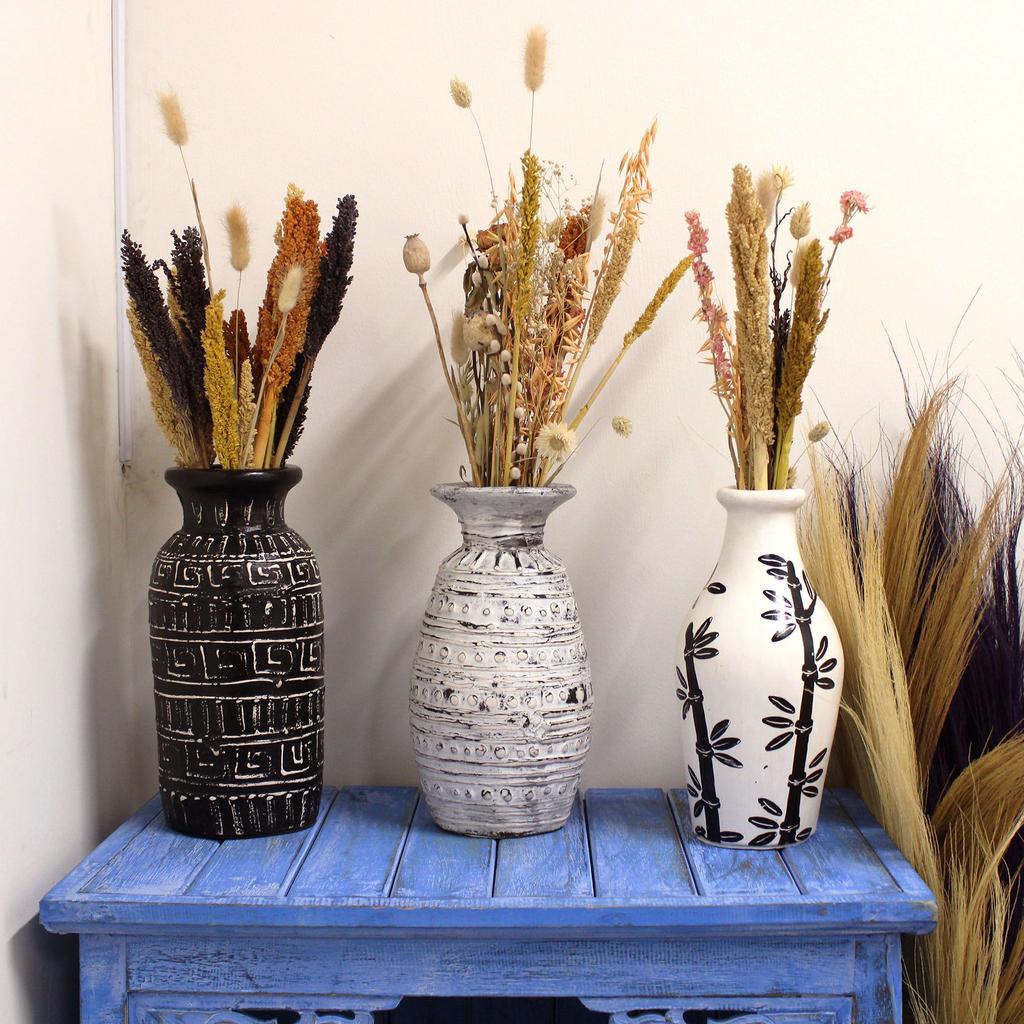 Bamboo-Shaped Vase Natural