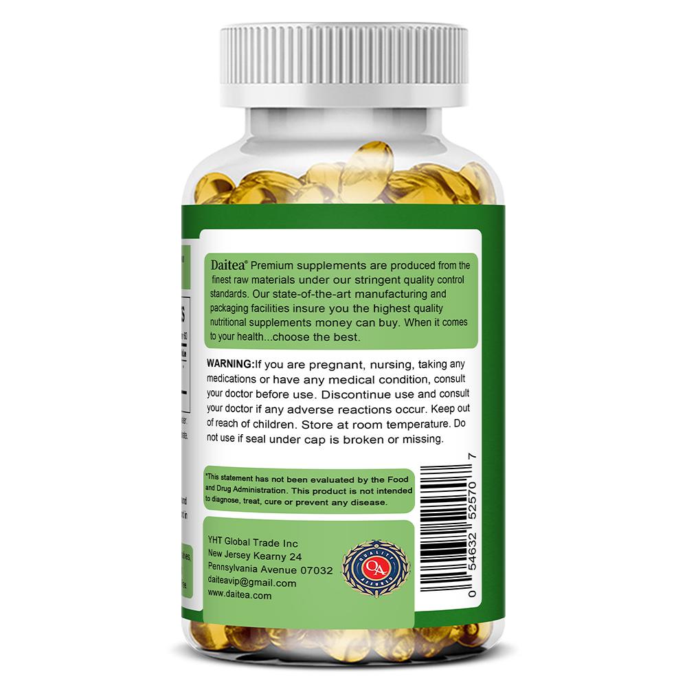 Daitea Ginger Root Supplement, 550mg, Standardized Extract, Rapid Release, 120 Capsules