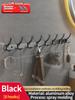 No Drill of Door Hooks, Space Aluminum, Non Perforated Bathroom Hooks, Bedroom Storage, Clothes Hanger Hooks, Wall Clothes Hook