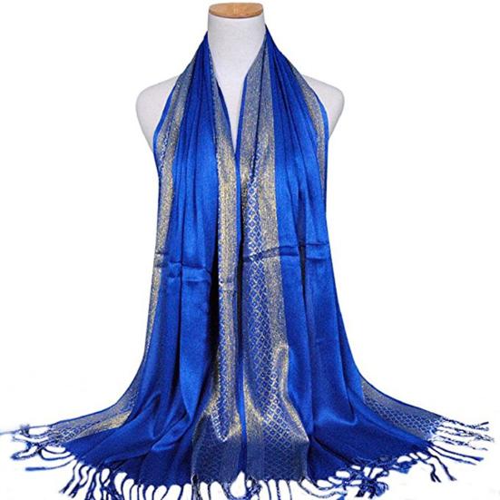 Fashion Women Muslim Long Soft Cotton Shawl Luxury Scarf Tassel Stole Wrap