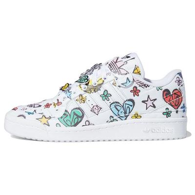 Tênis Unissex Jeremy Scott x Forum 84 Low Monogram Branco Branco-Nuvem Preto-Essencial GX9668