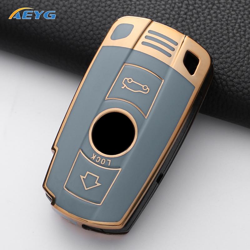 TPU Car Key Case Cover Shell For BMW X1 X5 X6 Z4 E90 E60 E70 E87 3 5 6 Series M3 M5 Holder Shell Fob Key Chain Accessories