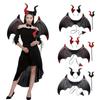 Devil Halloween Costume Cosplay Props Cosplay Halloween Wand Creative Demon Horn Hair Band  Adults