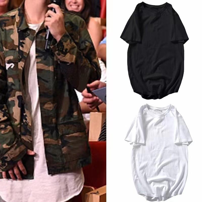 Streetwear Mens Cotton Tshirt Slim Fit Moisture Wicking Round Neck Casual Tee For Teen Boys