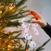 Christmas Bow Iron Bell Decoration Christmas Tree Berry Bow Bells Room Decor Party Supplies Home Decorations For Porch Window