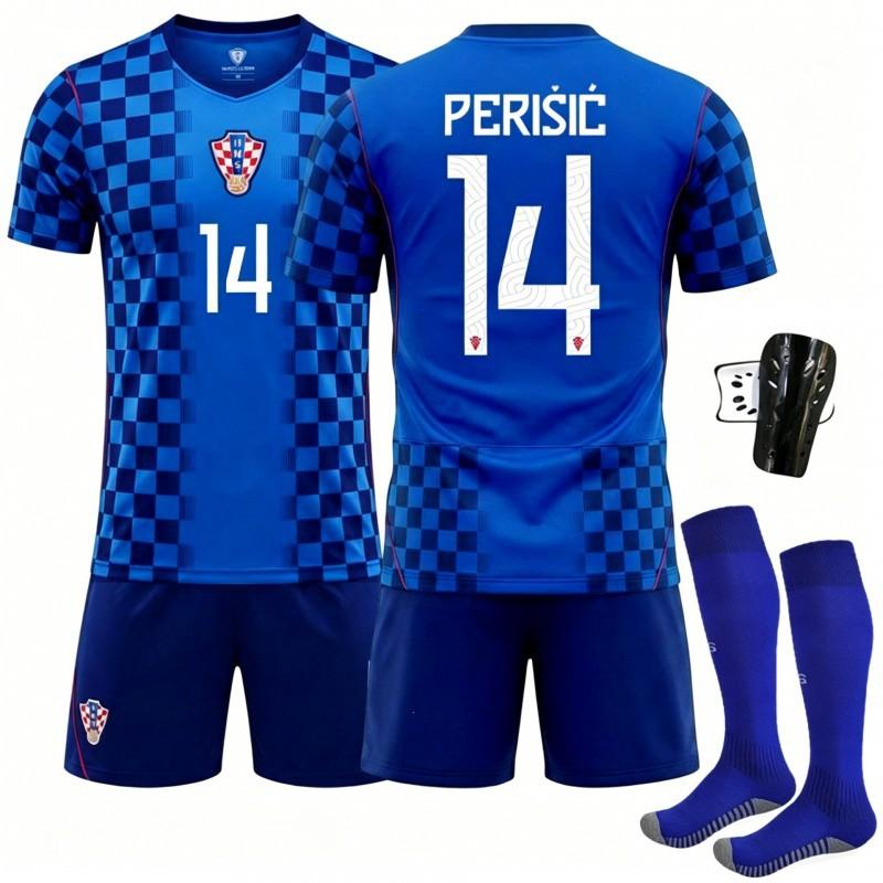2627 World Cup National Team Croatia Away No. 10 Modric Jersey Children's Football Uniform Suit Men