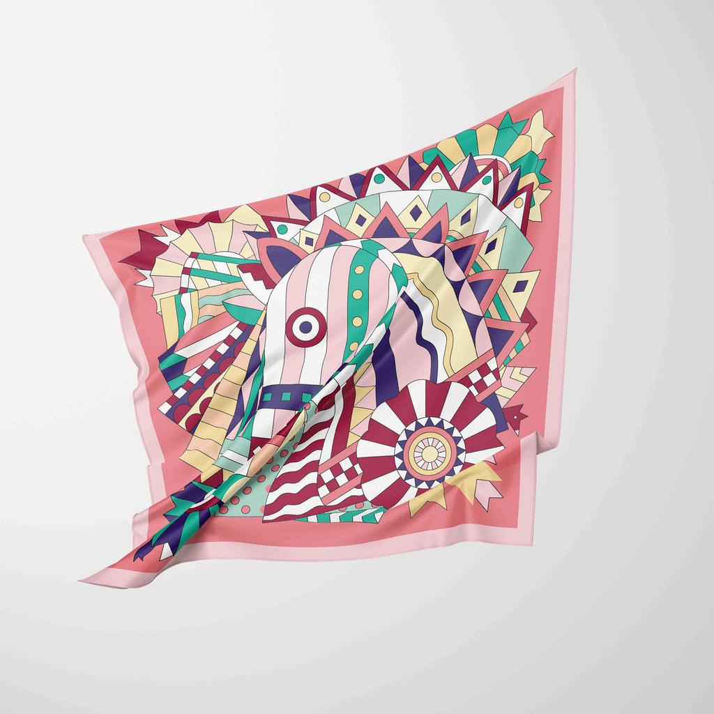 70cm*70cm  Silk Square  Scarf Women Neck Hair Tie Band Beach Hijab Kerchief Chiffon Head Headbands Bandana Female Foulard