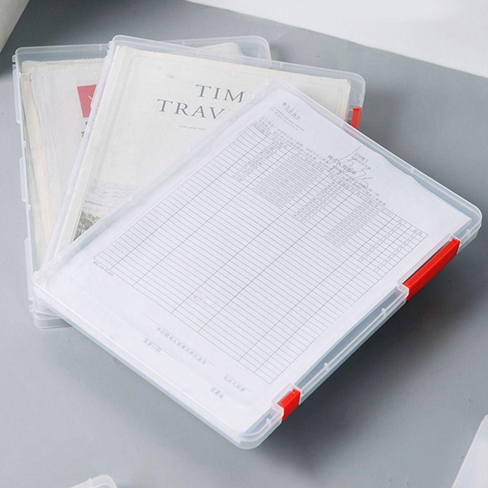 Sorting File Case Transparent Stationery Storage Box Storage Folder File Box File Organizer