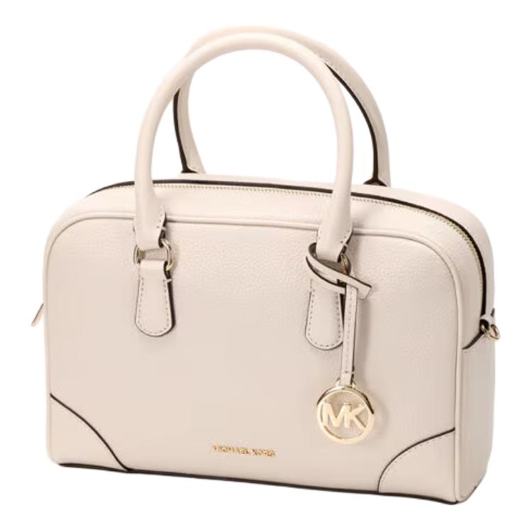 

Michael Kors Thompson Logo Leather Tote Bag Medium Women tote bags Beige 35S5G7OS6L-APRICOT Basic Set (Bag+Dust Bag)