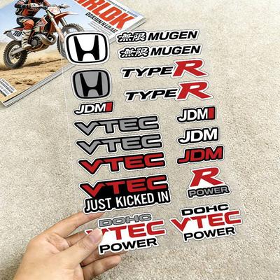 FOR MUGEN TYPE R VTEC Reflective Motorcycle Stickers Waterproof Vinyl Decals for Motorbike Helmet Fuel Tank Bike