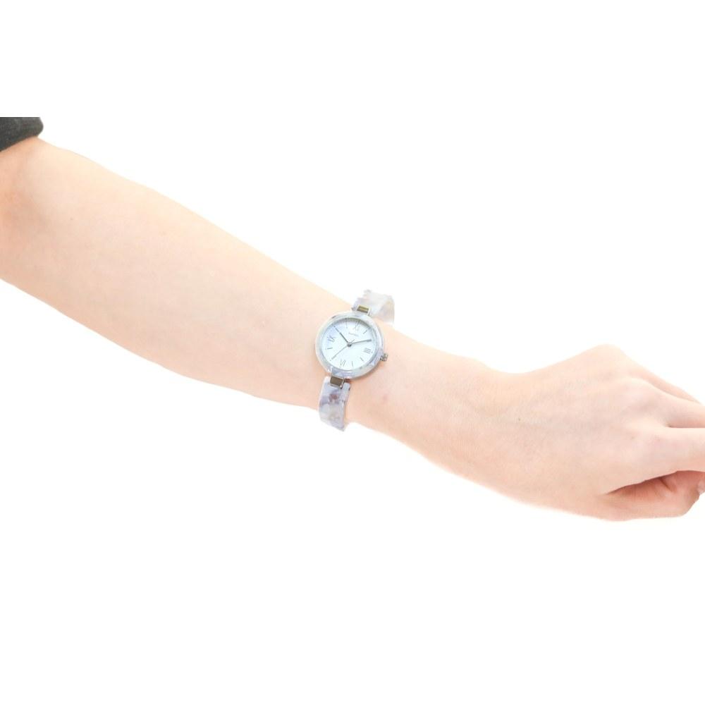 Fieldwork Bangle Watch YM132-2 Women's Bracelet Easy to Wear Acetate Tortoiseshell Blue