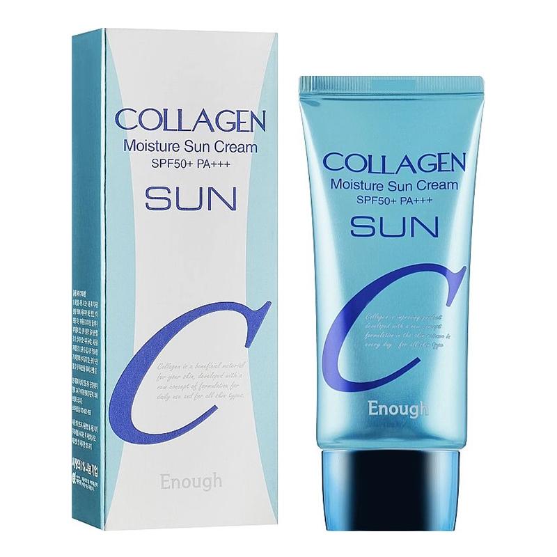 Kolagenowy krem ​​nawilżający do opalania SPF50+ PA++++ Enough 50 g