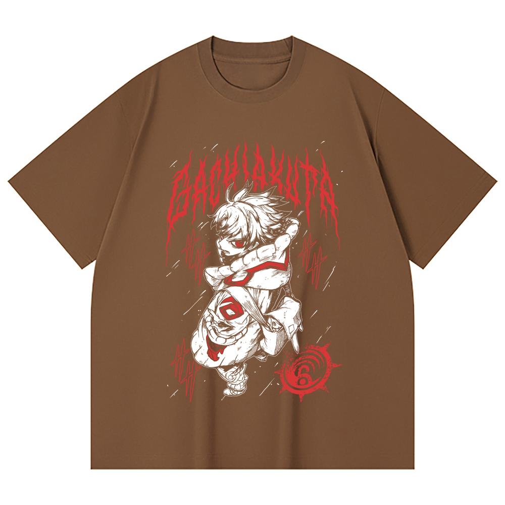230 Gsm 100% Cotton Gachiakuta V2 Rudo Print Unisex Heavy Cotton T Shirt