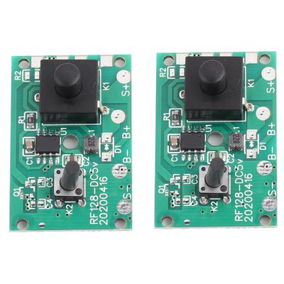 2Pcs Solar Lamp String Controller Module Circuit Board with 8 Kinds Light Mode and Switch 1.2V
