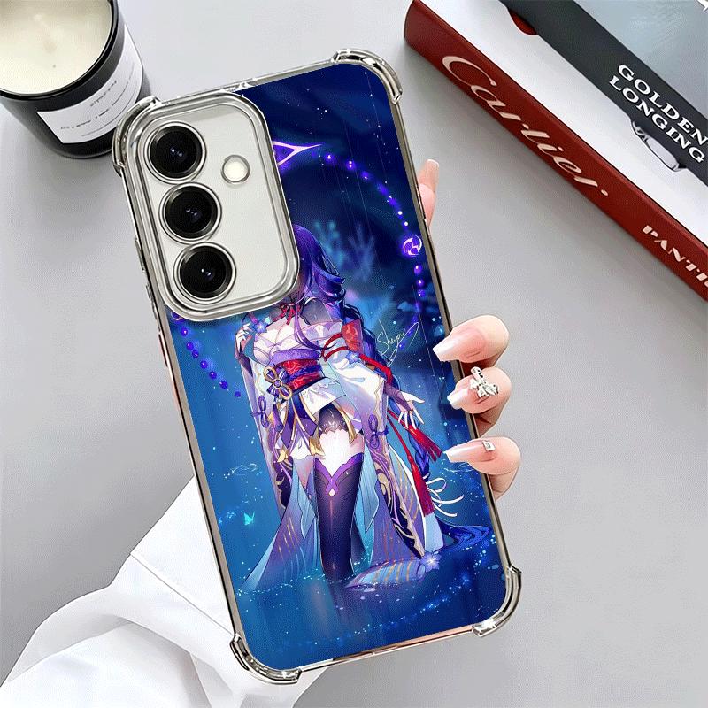 

Genshin Impact Raiden Shogun Plating Phone Case For Samsung A17 A07 A37 A57 A16 A56 A15 A55 A14 A54 A13 A53 A26 A36 A25 A35 A24 Samsung A05S
