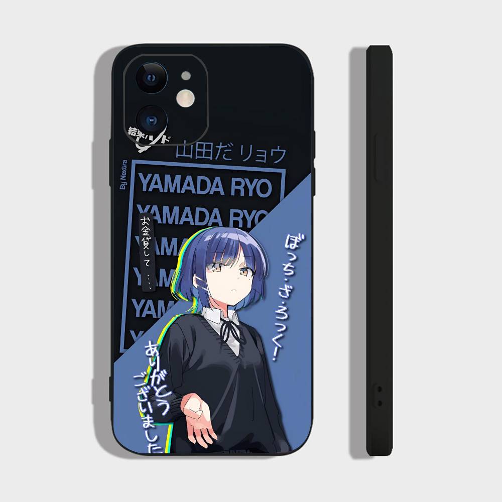Anime Bocchi The Rock For IPhone 15 16 14 Plus 13 12 11 17 Pro Max 17 Air Black Soft Phone Cover