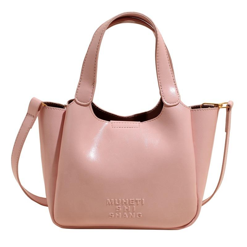 

Handbag Women s New Fashion Bag Casual Versatile Shoulder Crossbody Bag no pendant розовый