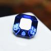 Natural Blue Tanzanite Loose Gemstone Square Shape 6.65 Ct for Jewelry Making and Gem Collections
