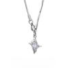 Exclusive Design Cross Necklace for Men - High-end and Luxurious Titanium Steel Pendant with Snake Bone Chain for Men