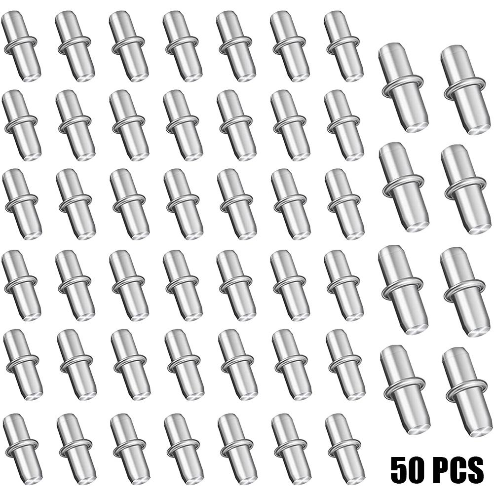 50 stücke Regal Unterstützung Pegs Pins Schrank Schrank Kleiderschrank Befestigung Halterung Platte Halter Möbel Laminat Unterstützung Studs Hardware