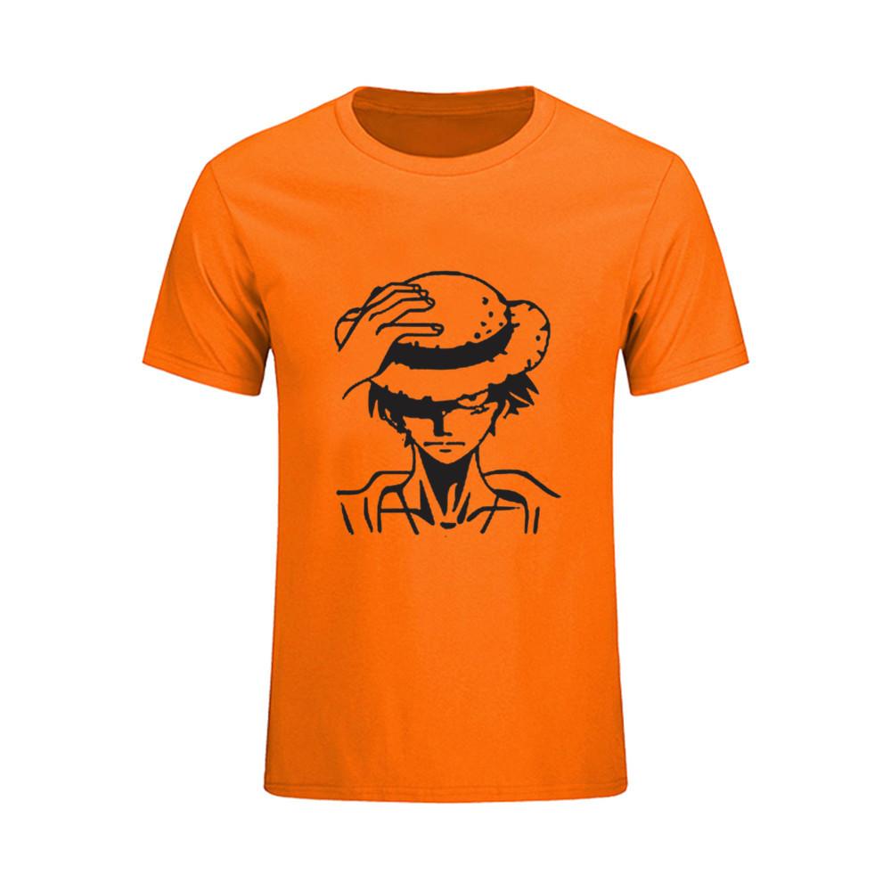 White Black Men T Shirt Short Sleeve One Piece Luffy Casual 3D Tshirt Homme O Neck