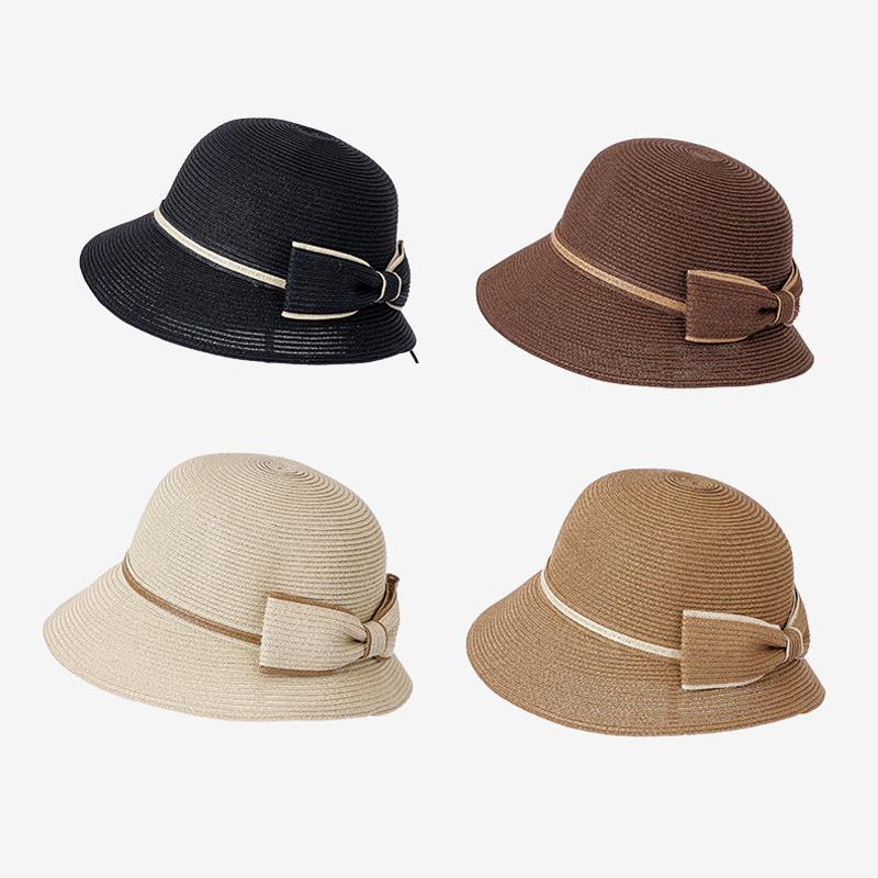 Sunscreen Straw Hat Breathable Fisherman Hat Women's Summer Sunshade Hat