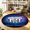 Round Rug Custom NameWest Bromwich Albion FC Pattern Non Slip Carpet Home Floor Decor