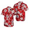 Loose Hibiscus Men's Shirt Short Sleeved Floral Beach Hawaiian Shirts Popular Bright Quick Dry Tops Customized Avatar Clothes