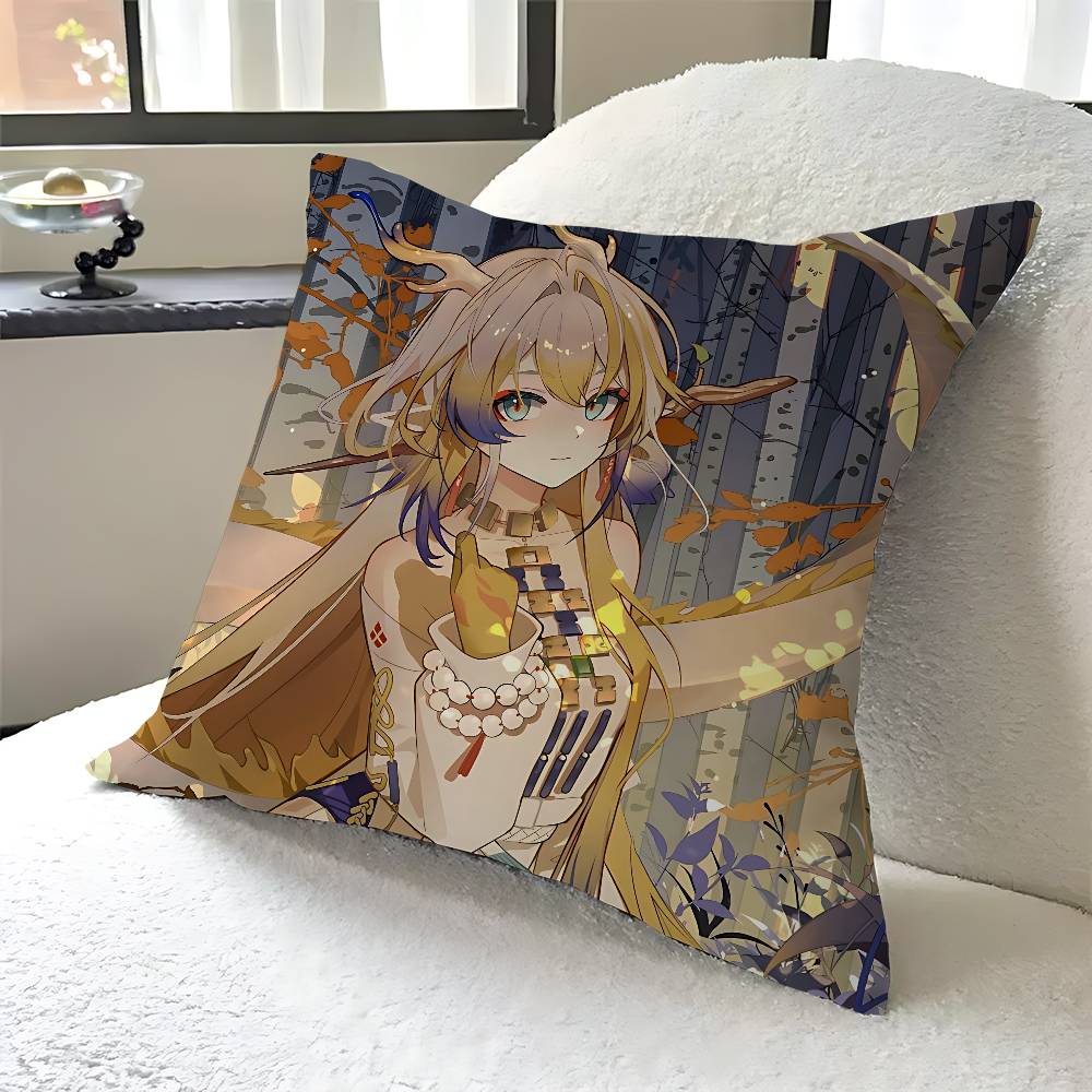Arknights Shu Kissenbezug Kissenbezug Polsterung Sofawurfkissen Heimdekor Kissenbezug