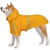 Impermeabile per Cani Impermeabile con Cappuccio Giubbotti Poncho Pioggia Impermeabile con Strisce Riflettenti
