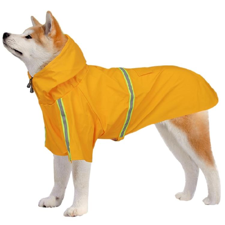 Impermeabile per Cani Impermeabile con Cappuccio Giubbotti Poncho Pioggia Impermeabile con Strisce Riflettenti