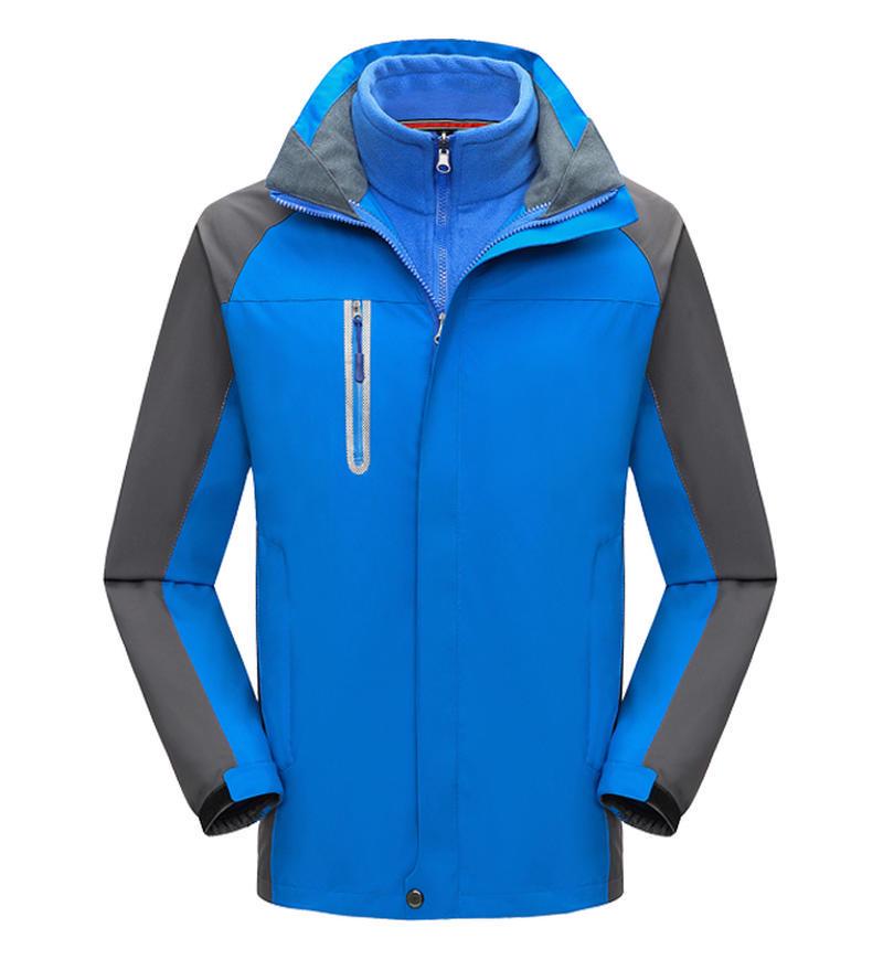 

Men s & Women s Parent-Child 3-in-1 Fleece-Lined Windproof Waterproof Jacket with Custom Logo XL
