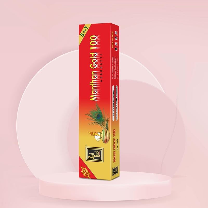 Zed Black Premium Incense Sticks Combo With Manthan Gold, Attar Phool & Deep Gulab Fragrance Pack