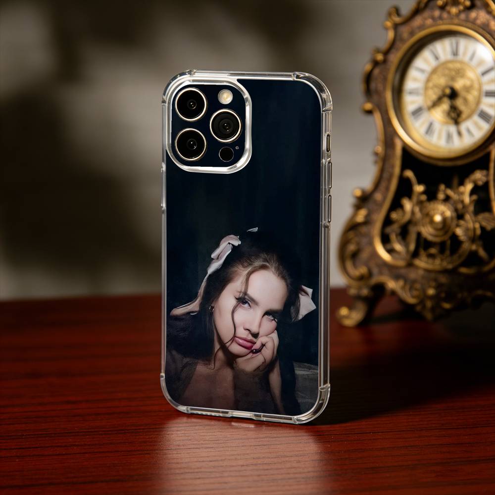 L-Lana D-Del R-Rey Singer Phone Case For iPhone 17 16 15 14 13 12 11 Mini Pro Max Plus Transparent Cover