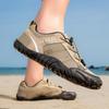 Men Barefoot Casual Hiking Shoes Flats Black Wide Head Boots Grey Sneakers Rubber Sport Shoes Large Size