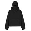 Y0K Unisex Streetwear Letter Print Hooded Zipper Sweatshirt (Autumn/Winter European & American Style)