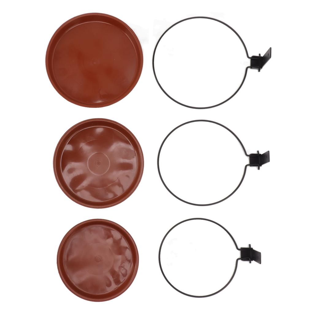 Tree Mounted Bird Feeder Tree Mounted Bird Bath Bowl with Heavy Duty Metal Ring for Backyard