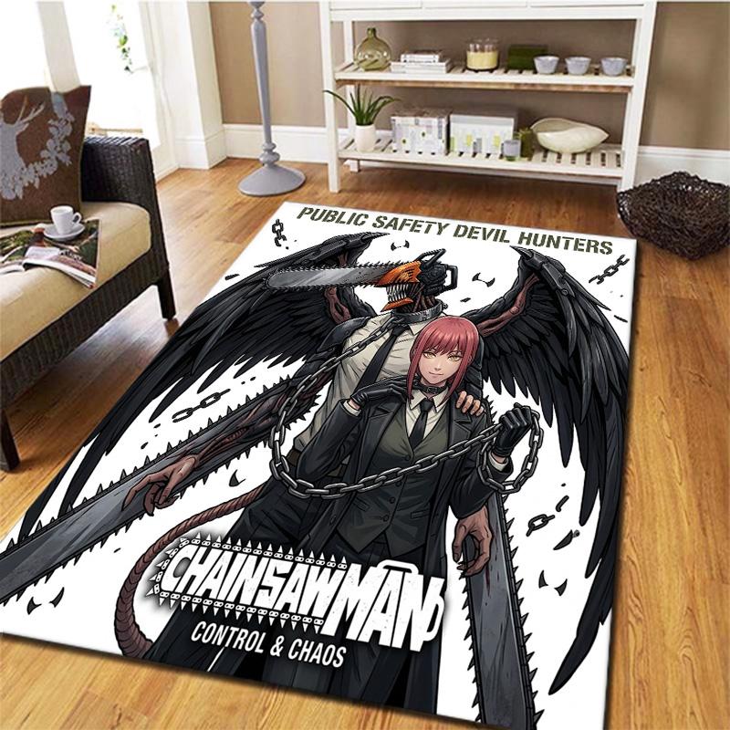 Chainsaw Man Carpet Rug For Living Room Bedroom Home Sofa Decoration Kids Play Nonslip Floor Mat